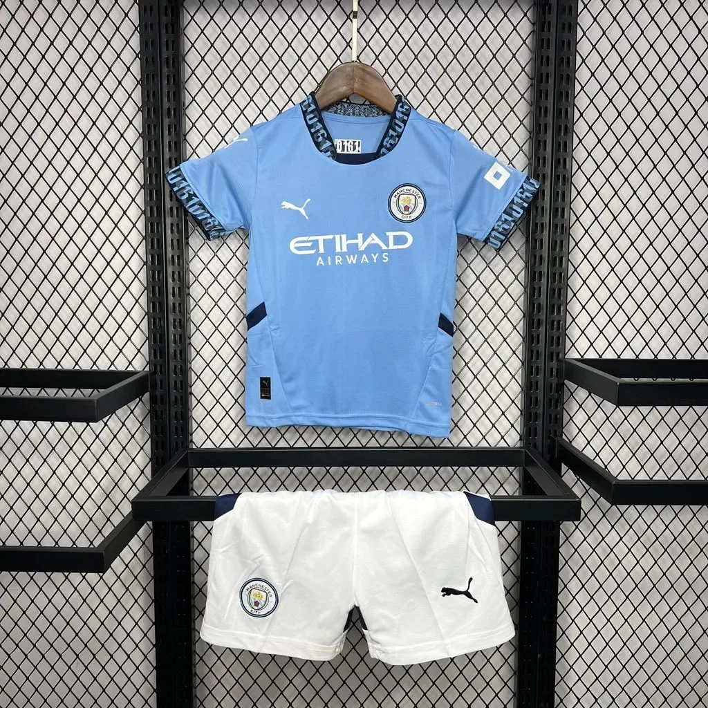 Manchester City 2024/25 Home Kids Kit