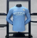 Manchester City 2024/25 Home Long Sleeves Jersey Player Version