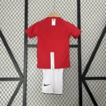 Manchester United 2007/08 Home Kids Retro Jersey And Shorts