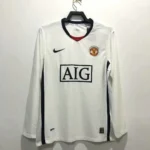Manchester United 2008/09 Away Long Sleeves Retro Jersey