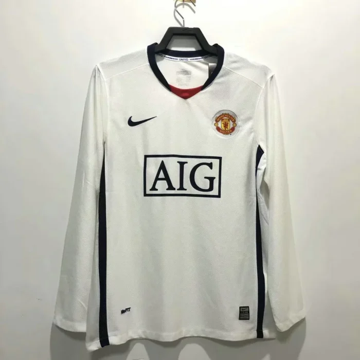 Manchester United 2008/09 Away Long Sleeves Retro Jersey