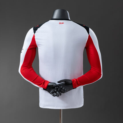 Mens AC Milan 2025/26 Away Long Sleeve Jersey Player Version