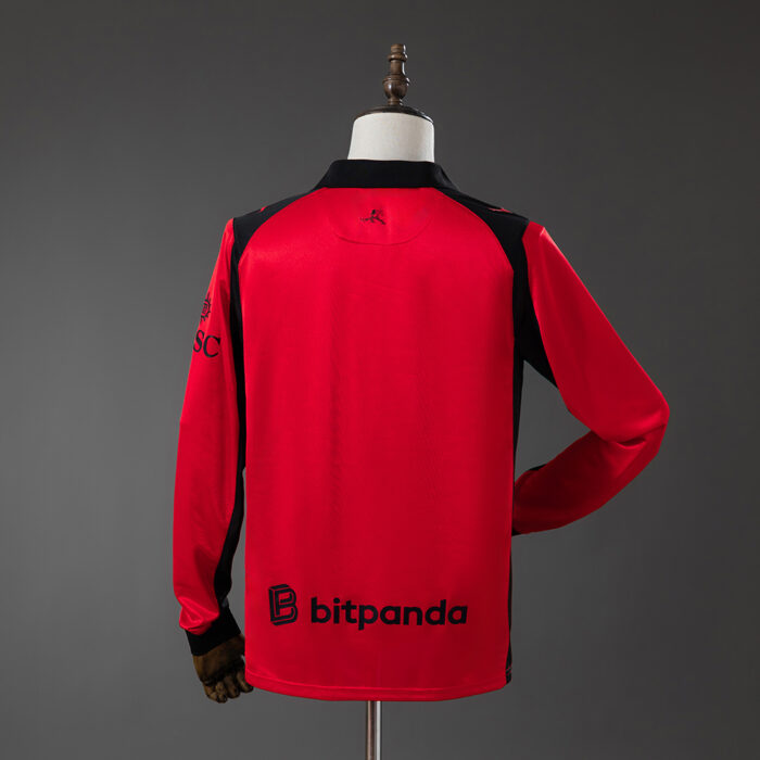 Mens AC Milan 2025/26 Fourth Slam Jam Long Sleeve Jersey
