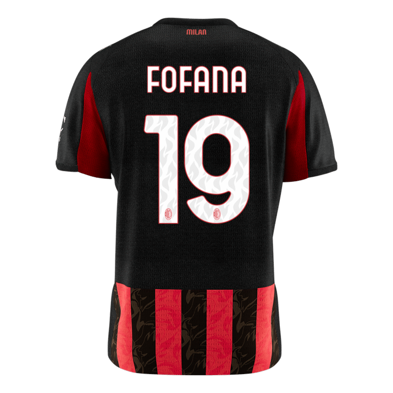 Mens AC Milan 2025/26 Home Jersey – Fofana 19