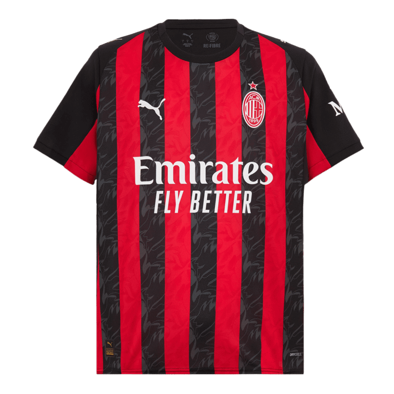 Mens AC Milan 2025/26 Home Jersey – Leao 10 front
