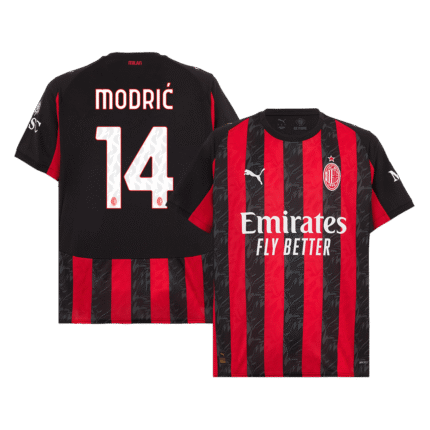 Mens AC Milan 2025/26 Home Jersey – Modric 14