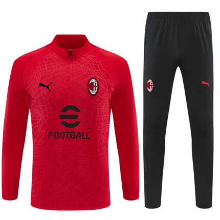 Mens AC Milan 2026/27 Half-zip Red Tracksuit