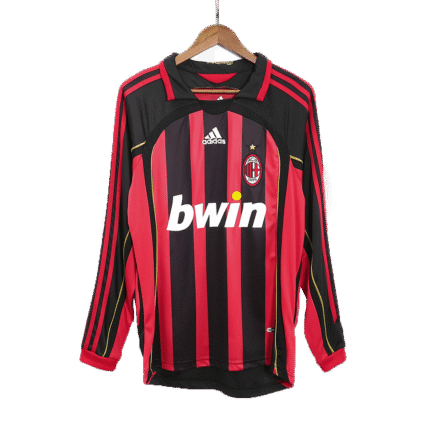 Mens AC Milan Retro Home Jersey Long Sleeve – Ronaldo 99