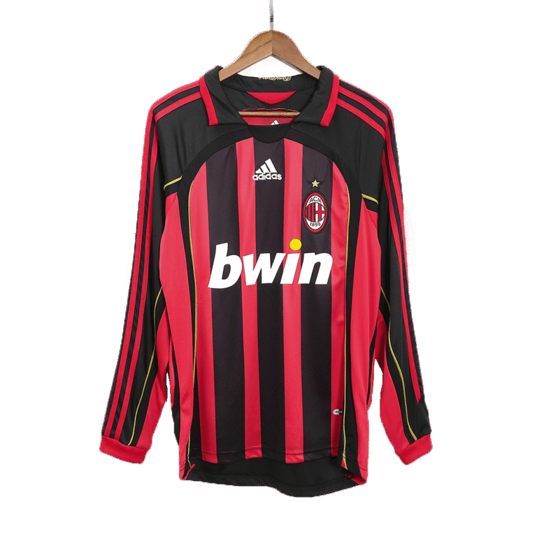 Mens AC Milan Retro Home Jersey Long Sleeve – Ronaldo 99