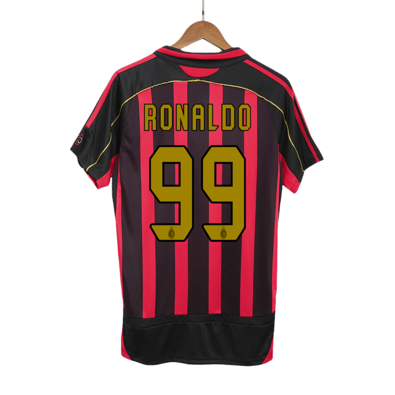 Mens AC Milan Retro Home Jersey – Ronaldo 99