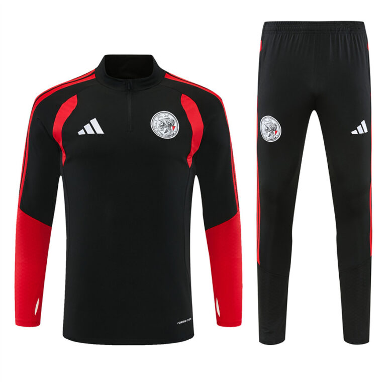 Mens Ajax 2026/27 Half-zip Black Tracksuit