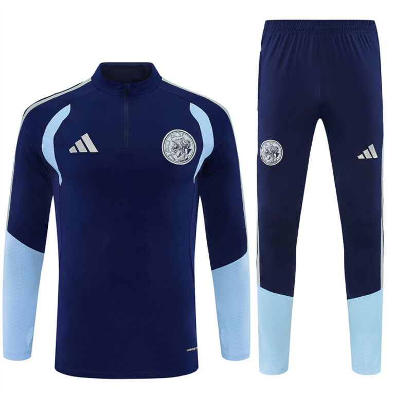 Mens Ajax 2026/27 Half-zip Royal Blue Tracksuit