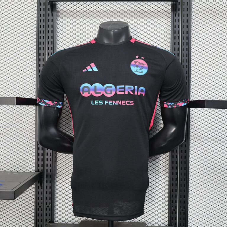 Mens Algeria 2025 special black pink Player Jersey