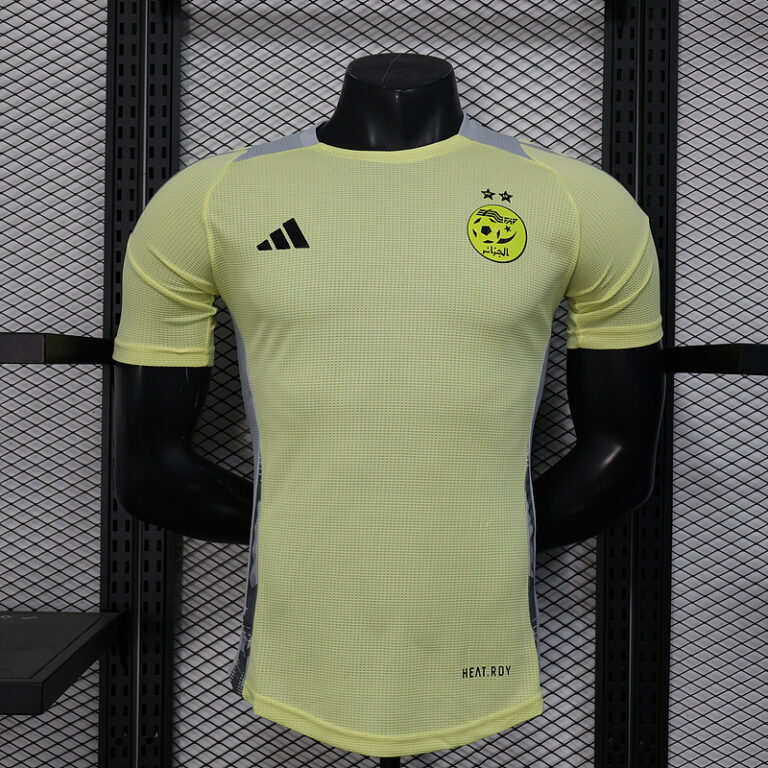 Mens Algeria 2025 special yellow player Jersey