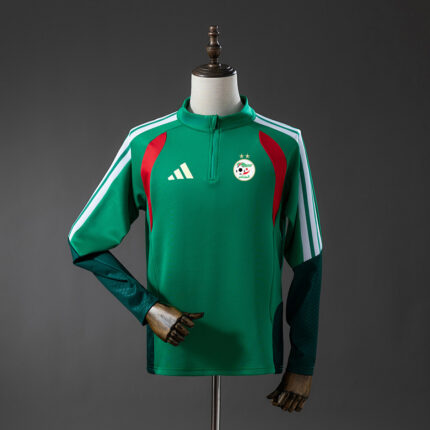 Mens Algeria 2026 World Cup Top Green Training Jersey