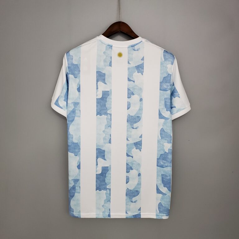 Mens Argentina 2020 Home Retro Style Jersey