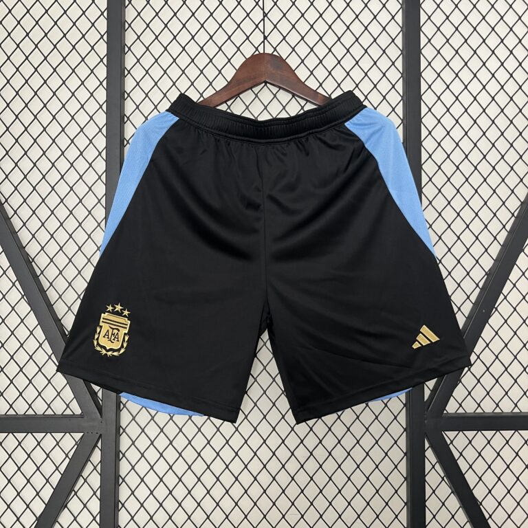 Mens Argentina 2024 Black Shorts