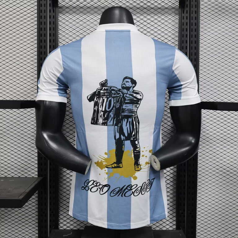Mens Argentina 2025 50th MESSI Special blue Player Jersey