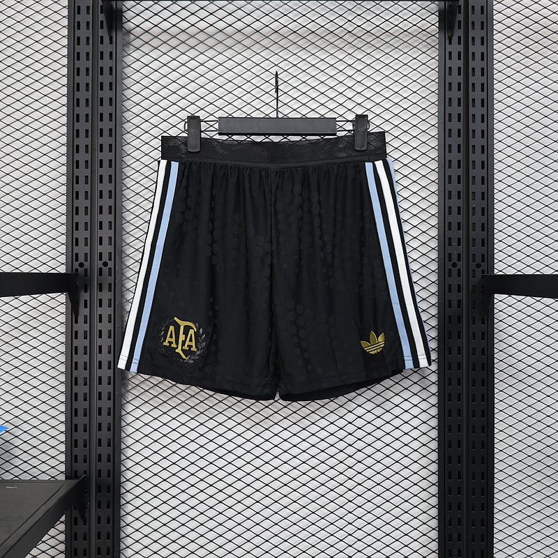 Mens Argentina 2025 black Shorts Player Version Mens Argentina 2025 black Shorts Player Version