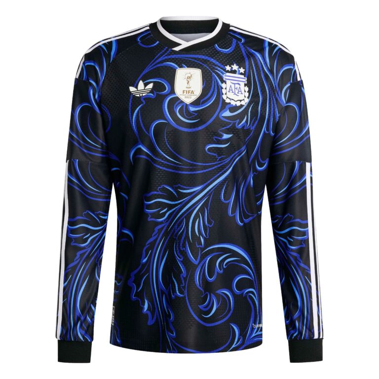 Mens Argentina 2026 World Cup Away World Cup Long Sleeve Jersey Player Version