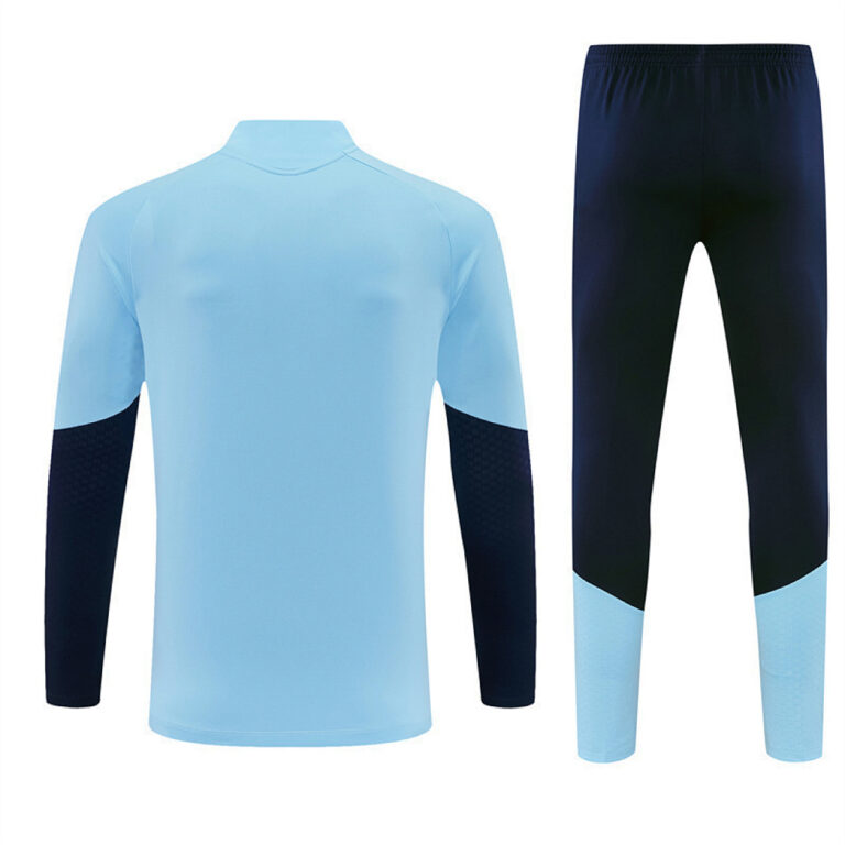 Mens Argentina 2026 World Cup Half-zip Light Blue Tracksuit