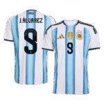 Mens Argentina 2026 World Cup Home Jersey – J. Alvarez 9