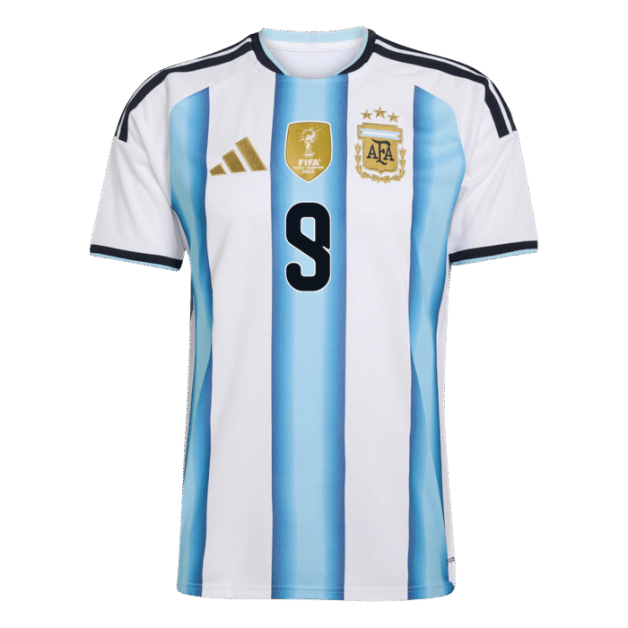 Mens Argentina 2026 World Cup Home Jersey – J. Alvarez 9