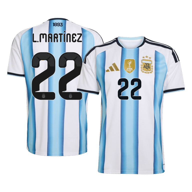 Mens Argentina 2026 World Cup Home Jersey – L. Martinez 22