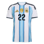 Mens Argentina 2026 World Cup Home Jersey – L. Martinez 22