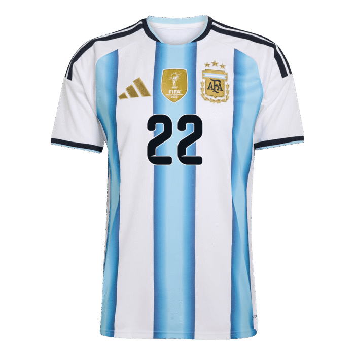 Mens Argentina 2026 World Cup Home Jersey – L. Martinez 22