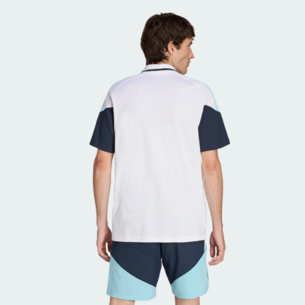 Mens Argentina 2026 World Cup National Team HalfZip White Polo