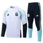 Mens Argentina 2026 World Cup World Cup Half zip White Tracksuit