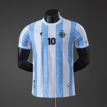 Mens Argentina Retro Home Jersey – Maradona 10 Player Version