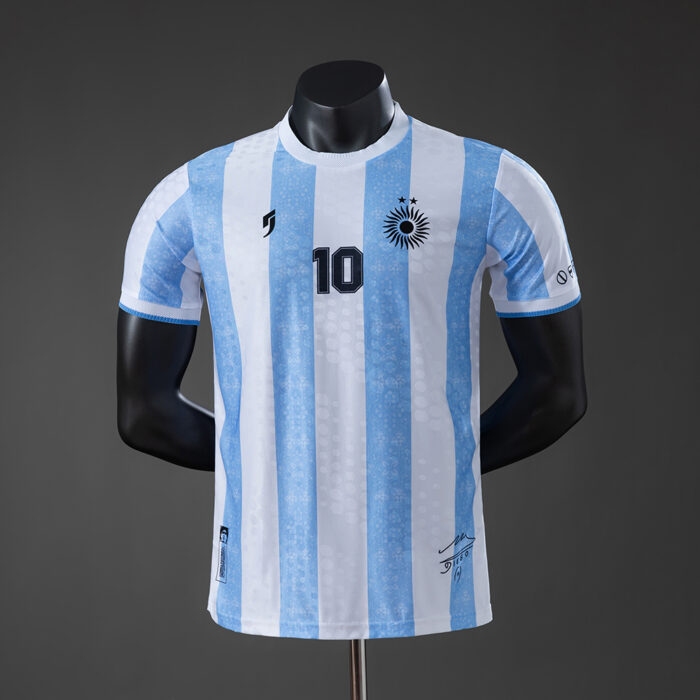 Mens Argentina Retro Home Jersey – Maradona 10 Player Version