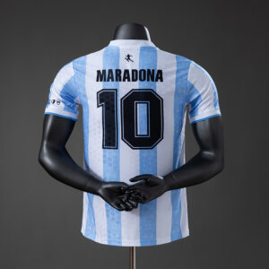 Mens Argentina Retro Home Jersey – Maradona 10 Player Version