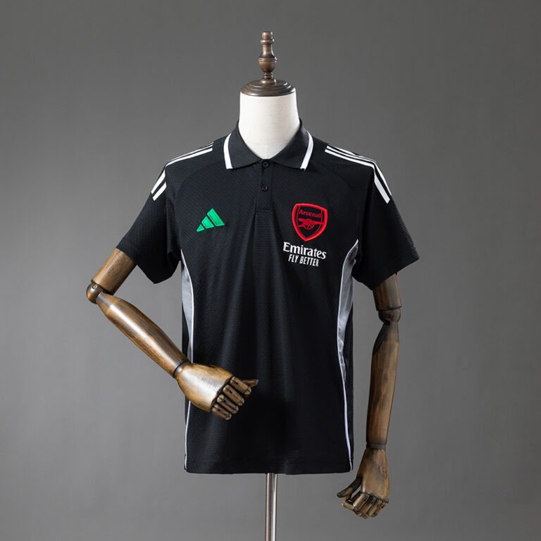 Mens Arsenal 2025/26 Black Polo