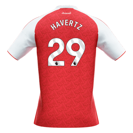 Mens Arsenal 2025/26 Home Jersey – Havertz 29