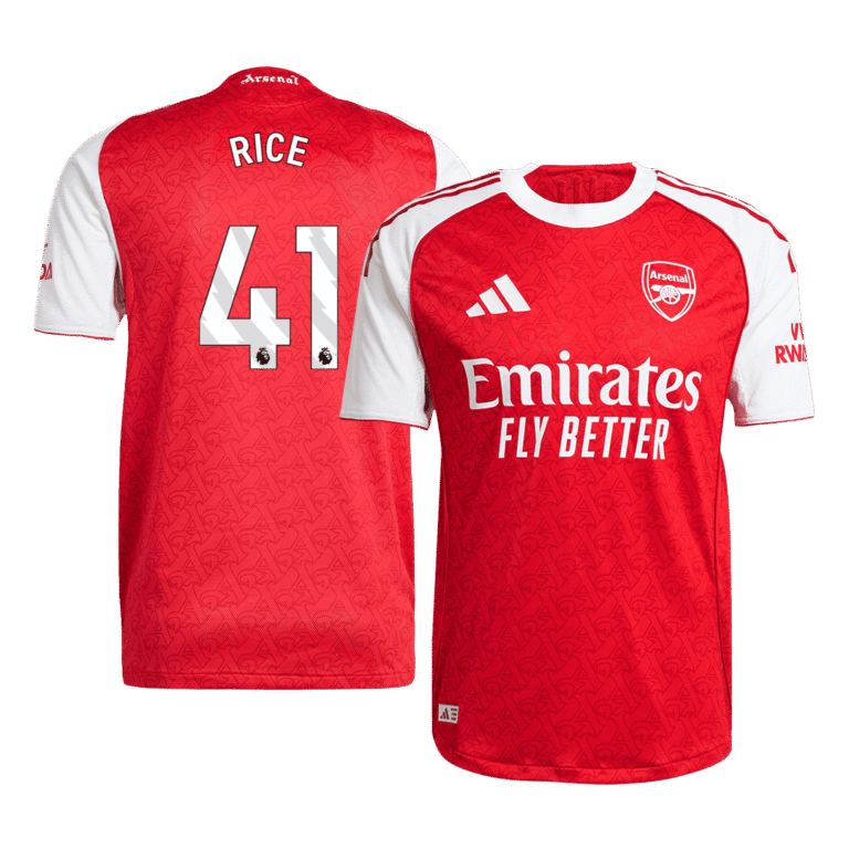 Mens Arsenal 2025/26 Home Jersey – Rice 41
