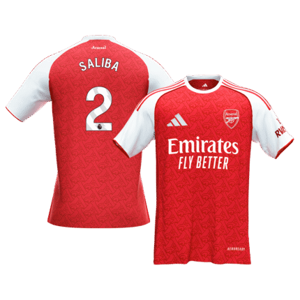 Mens Arsenal 2025/26 Home Jersey – Saliba 2
