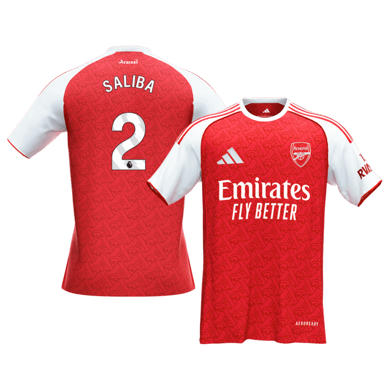 Mens Arsenal 2025/26 Home Jersey – Saliba 2