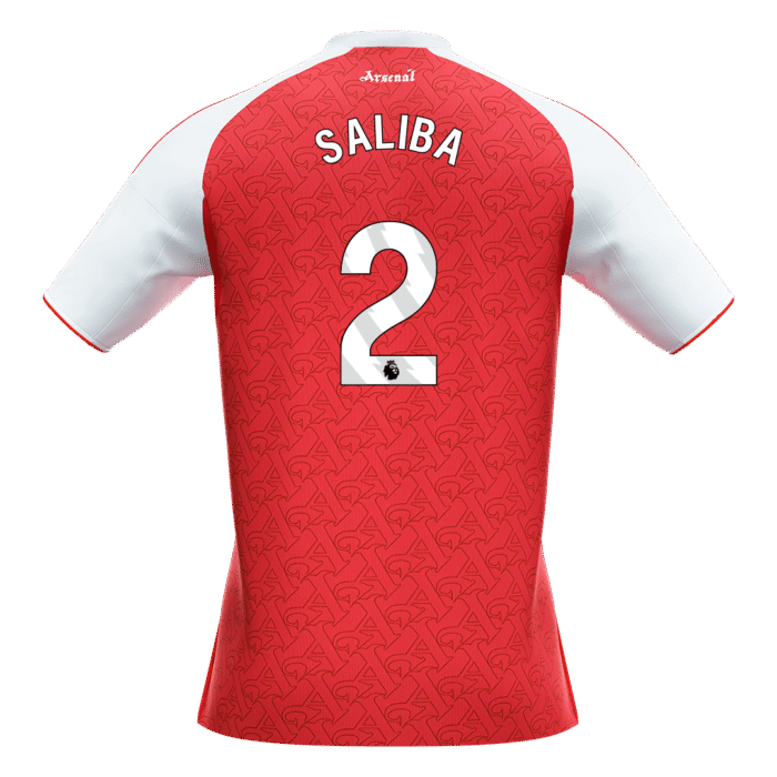 Mens Arsenal 2025/26 Home Jersey – Saliba 2