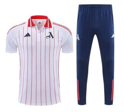 Mens Arsenal 2025/26 Suit White Polo