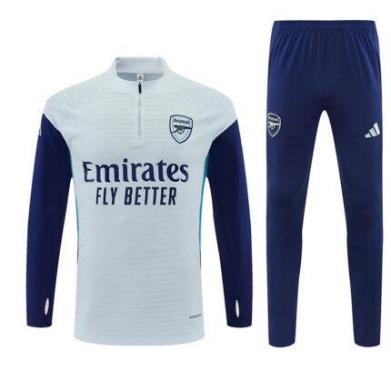 Mens Arsenal 2025 Half-zip Gray Tracksuit Player Version