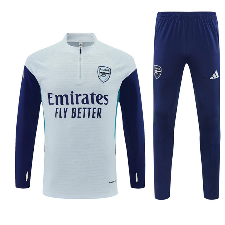 Mens Arsenal 2025 Half-zip Gray Tracksuit Player Version