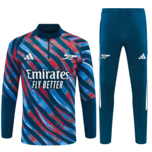 Mens Arsenal 2026/27 Camo Half-zip Red Blue Tracksuit