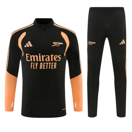 Mens Arsenal 2026/27 Half-zip Black Tracksuit