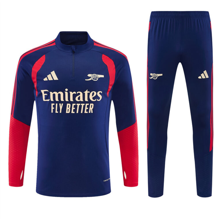 Mens Arsenal 2026/27 Half-zip Royal Blue Tracksuit