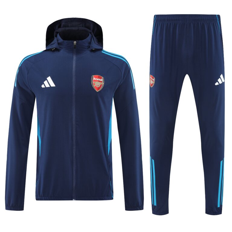 Mens Arsenal 2026/27 Windbreaker Suit Blue Jacket