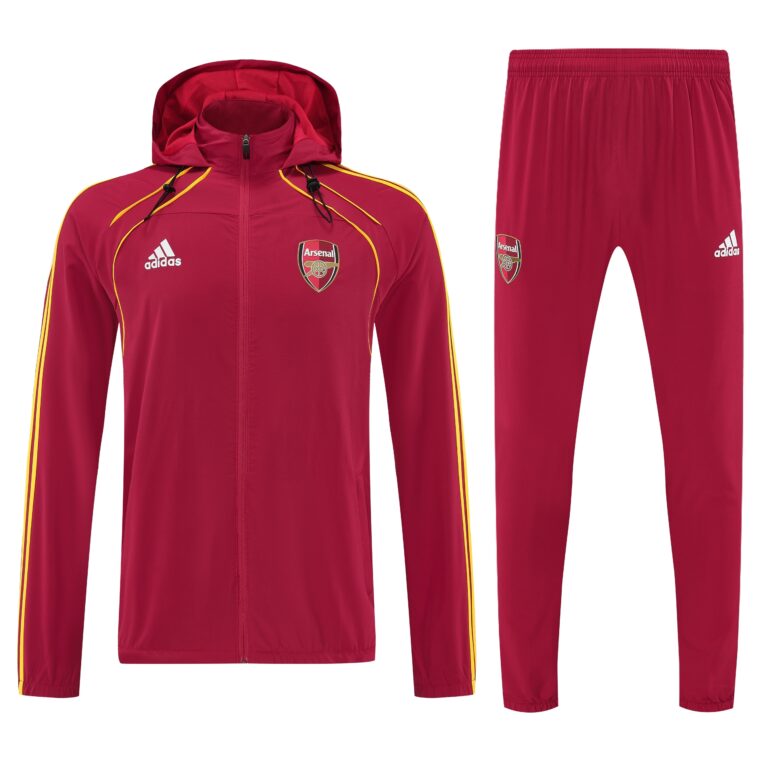 Mens Arsenal 2026/27 Windbreaker Suit Red Jacket