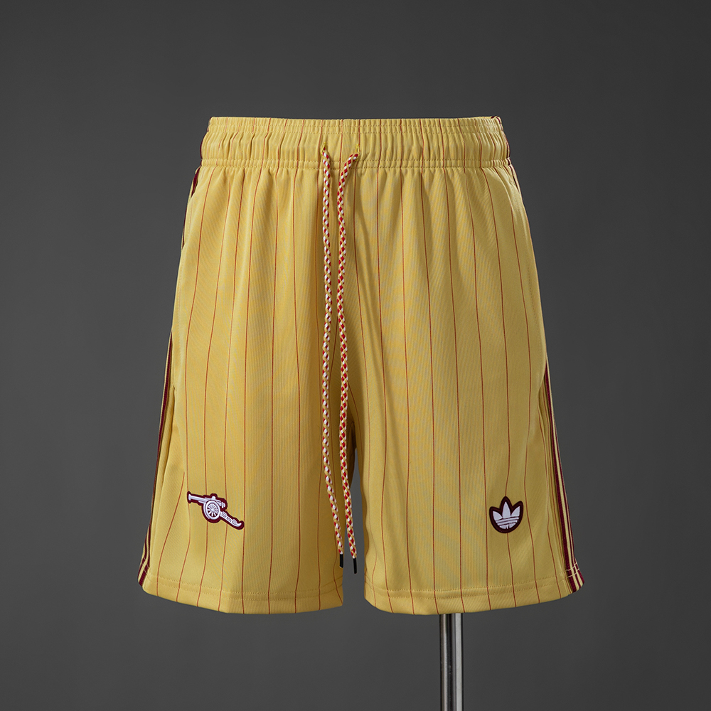 Mens Arsenal Terrace Icons Yellow Shorts Mens Arsenal Terrace Icons Yellow Shorts